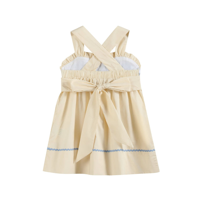 Buttercream Yellow Whale Smocked Dress - Lil Cactus