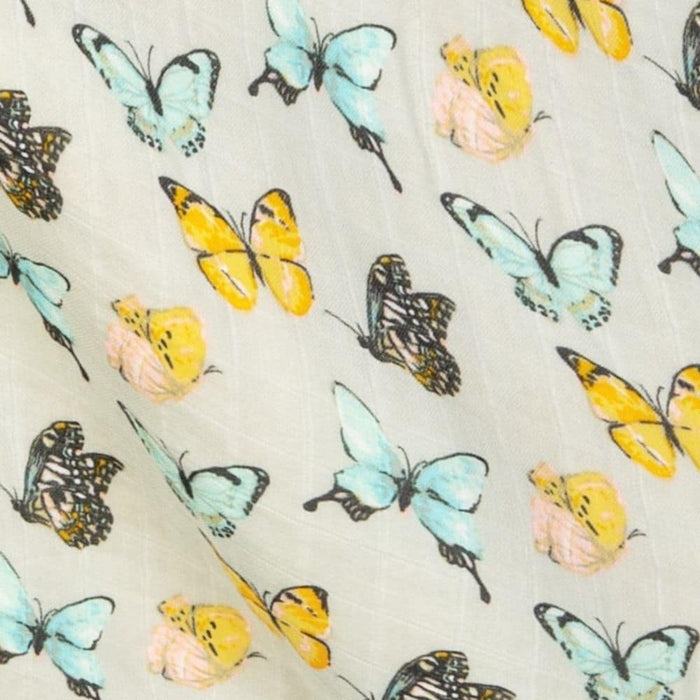 Butterfly Big Lovey Three-Layer Muslin Blanket - Babies in Bloom