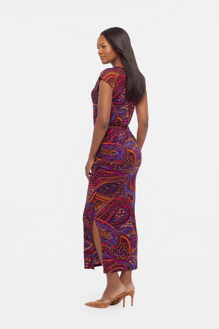 Side of Cali shaping dress in Serai