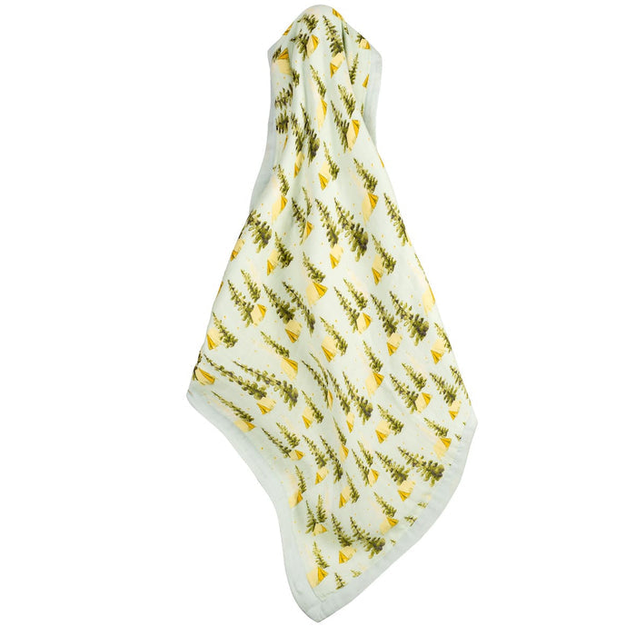 Camping Big Lovey Three-Layer Muslin Blanket - Babies in Bloom