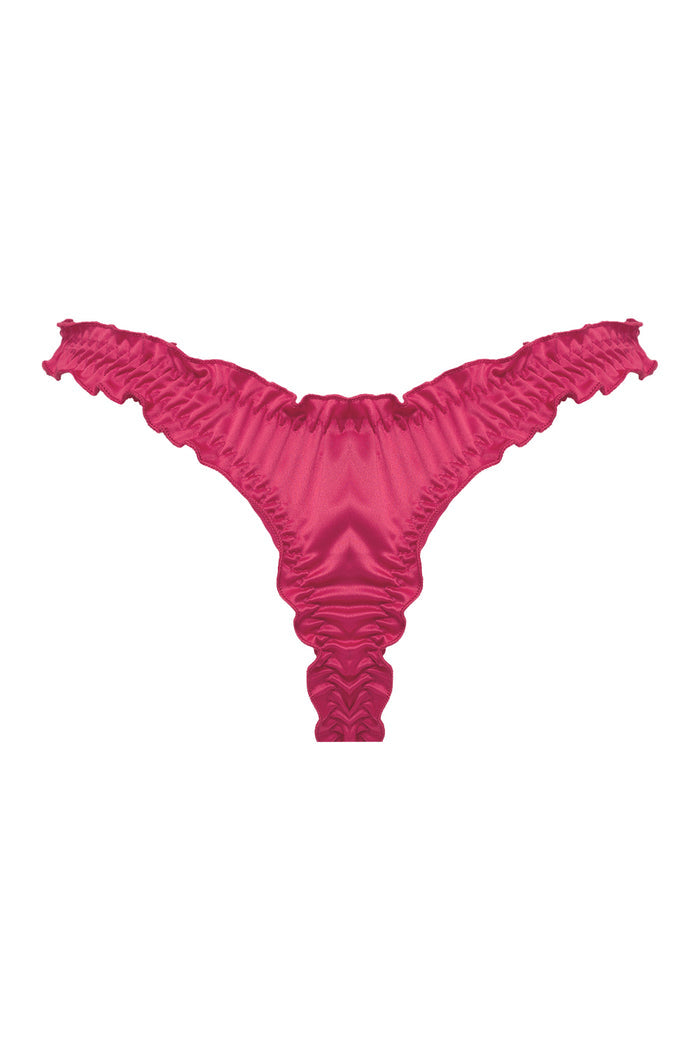 Candy Fuchsia high waisted thongs