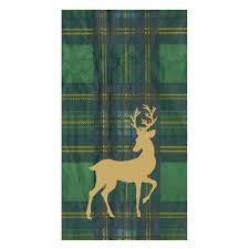 Reindeer Tartan Green