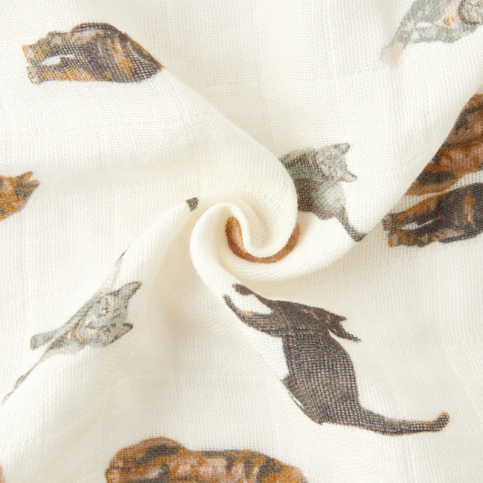 Cat Organic Cotton Two-Piece Burp Cloth Set - Babies in Bloom