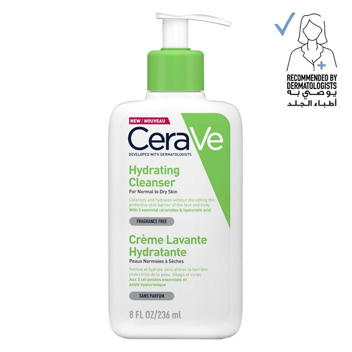 CeraVe Hydrating Facial Cleanser - 236ml (8oz), Facial Cleansers