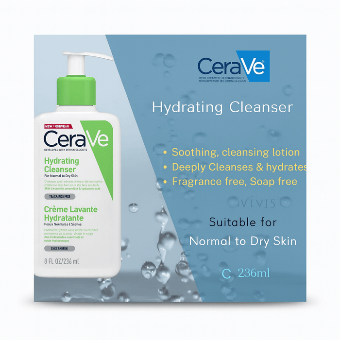 CeraVe Hydrating Facial Cleanser - 236ml (8oz), Facial Cleansers
