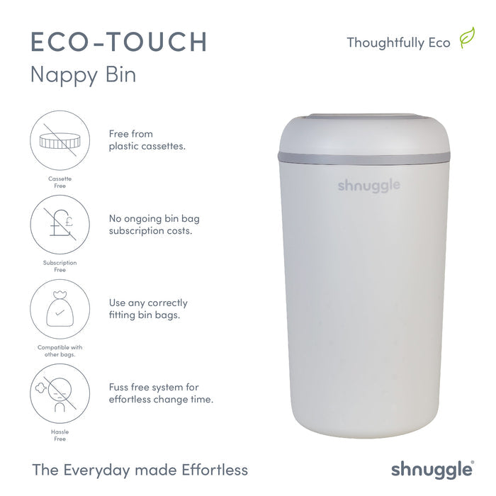 Changing Essentials Kit: Shnuggle Changing Mat + Diaper Pail + Better Bag Liners (90 Day Supply) - Babies in Bloom