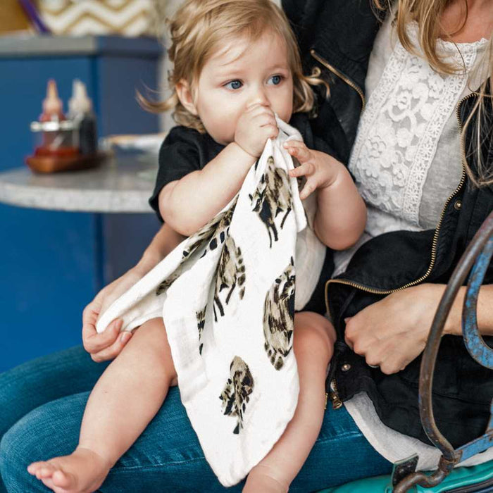 Chicken Mini Lovey Two-Layer Muslin Security Blanket - Babies in Bloom