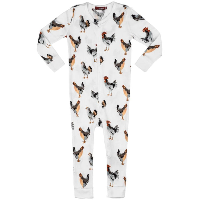 Chicken Organic Cotton Zipper Pajama - Babies in Bloom