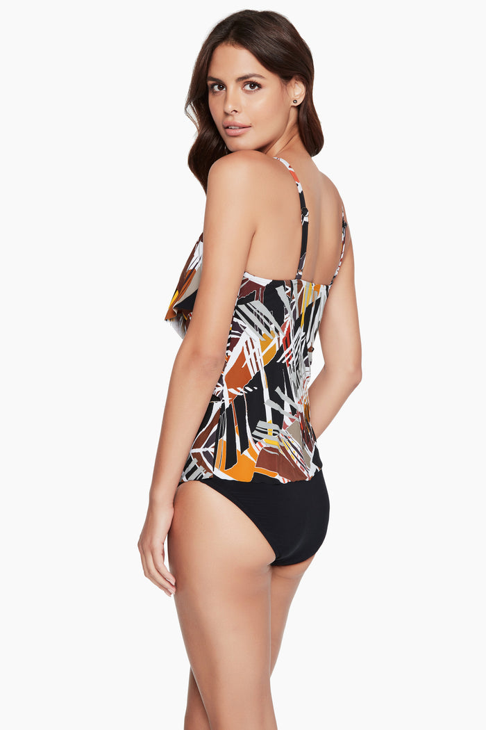 Chloe Tankini Top in Leaf Through