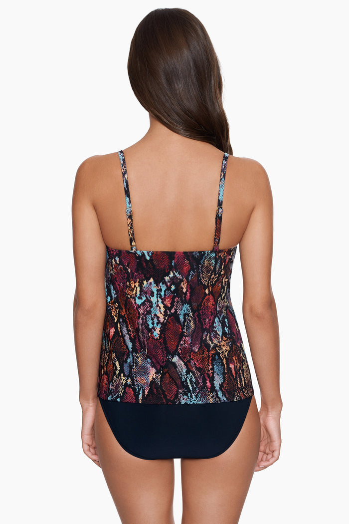 Chloe Tankini Top in Queen Cobra
