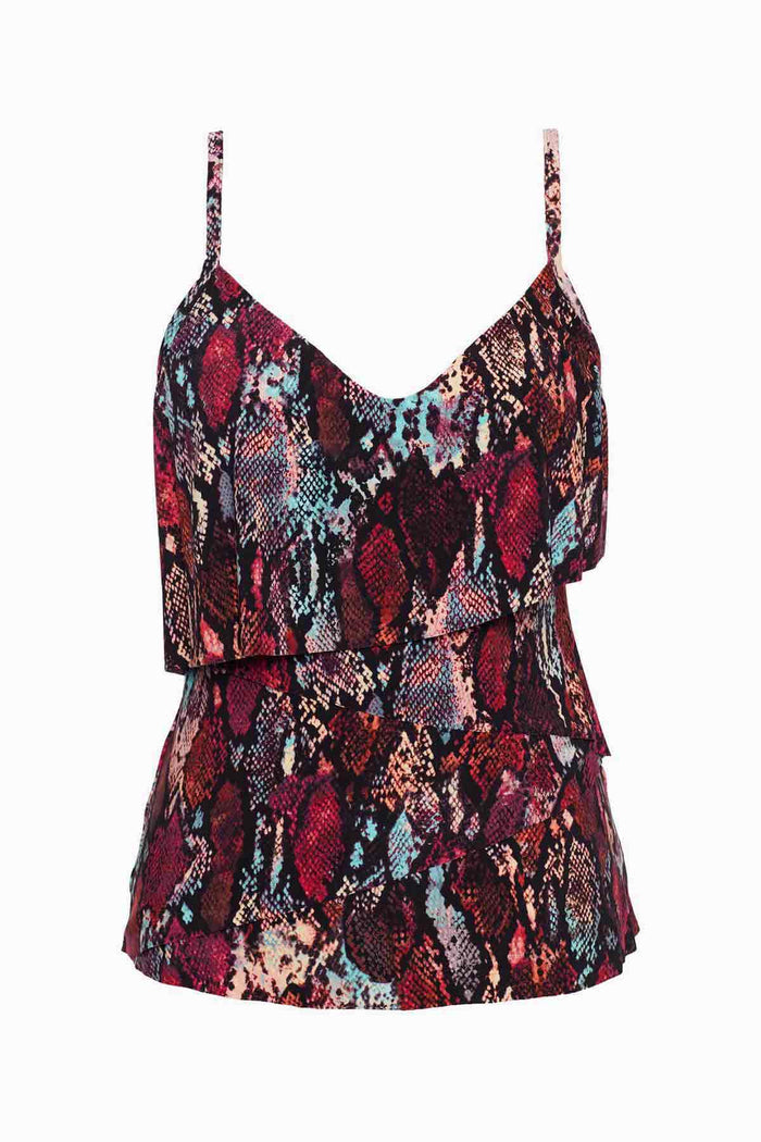 Chloe Tankini Top in Queen Cobra