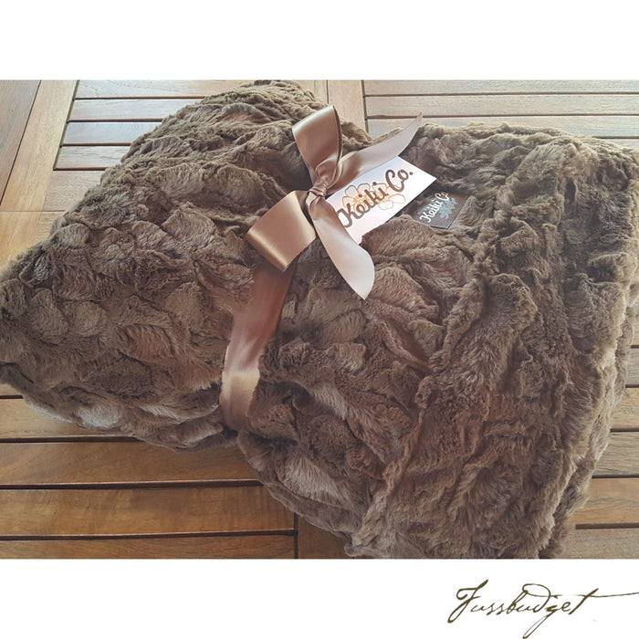 CHOCOLATE BELLA COUTURE THROW-Fussbudget.com