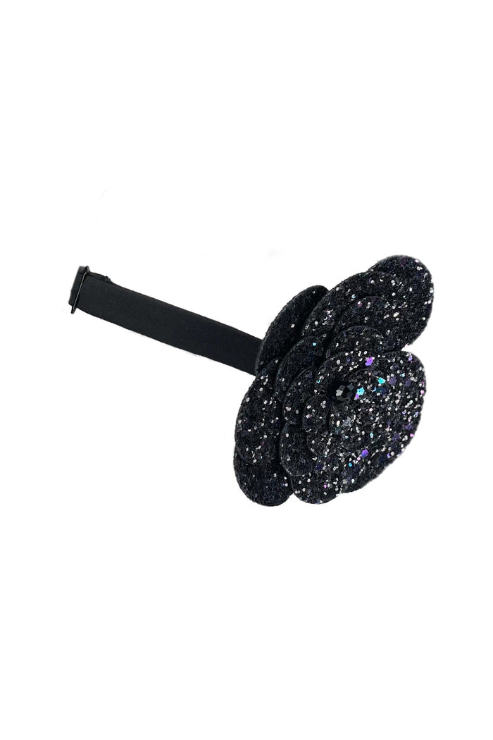 Choker Floralle glitter black - yesUndress
