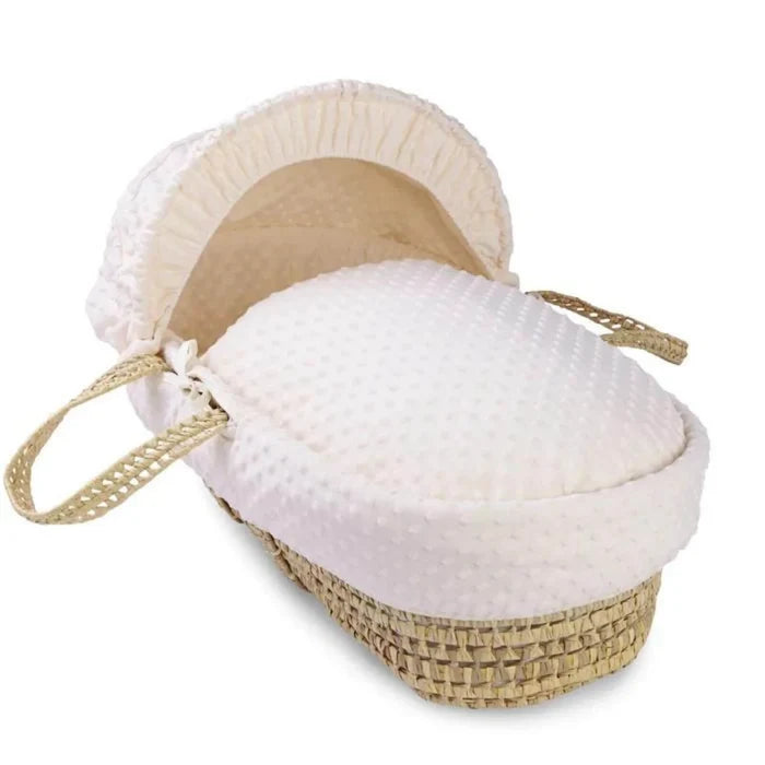 Clair de Lune Cream Dimple Palm Moses Basket - Cream - ebebek - Black Friday