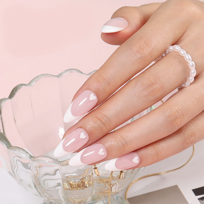 Classic French - 2 Colors Gel Nail Polish Duo 15ml Gel Polish Set MODELONES #