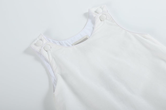 Classic White Bubble Romper - Lil Cactus