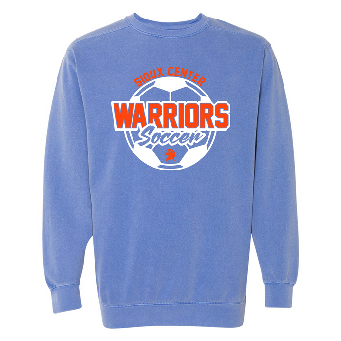 COMFORT COLORS - WARRIORS SOCCER BALL SWEATSHIRT