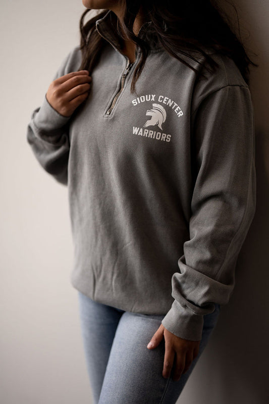 Comfort Colors Steel Gray Quarter Zip