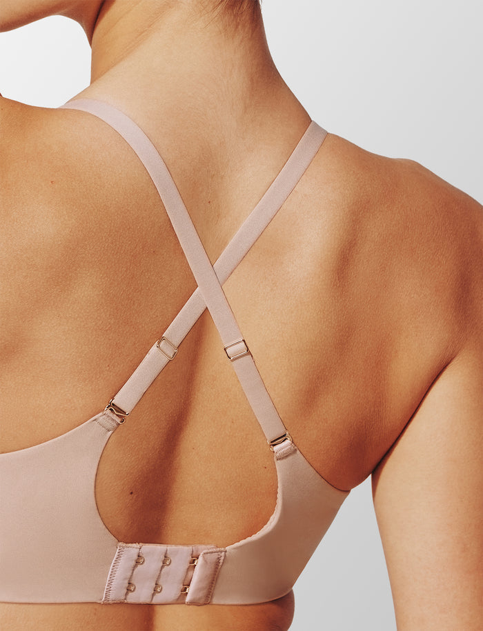 ComfortStretch Back Smoothing T-Shirt Bra, Taupe - Thirdlove - Nylon/Spandex,modelFFF