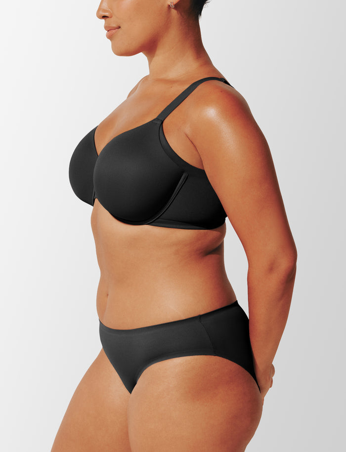 ComfortStretch Smoothing Full Coverage Bra, Black - Thirdlove - Nylon/Spandex