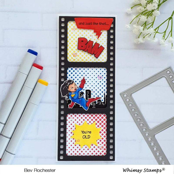 Comic Half-Tone Stencil - Whimsy Stamps
