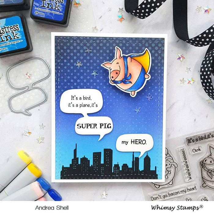 Comic Half-Tone Stencil - Whimsy Stamps