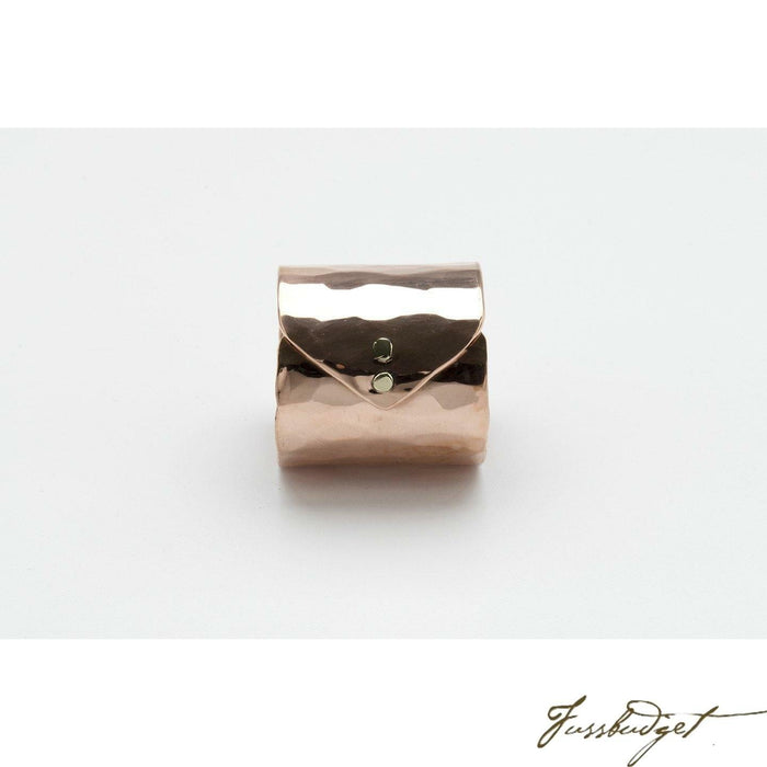 Copper Folded Envelope Napkin Ring