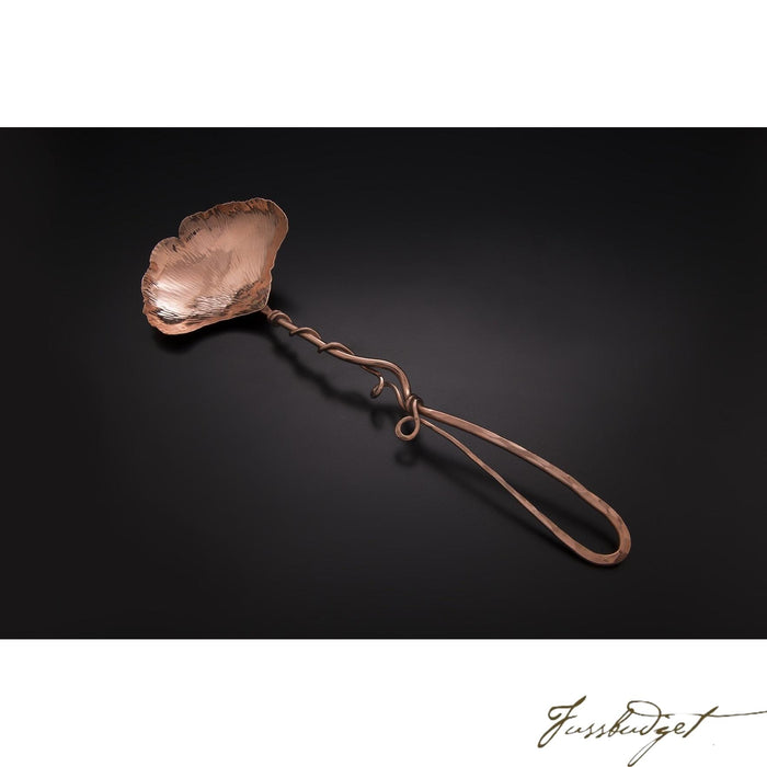 Copper Ginkgo Large Serving Spoon-Fussbudget.com