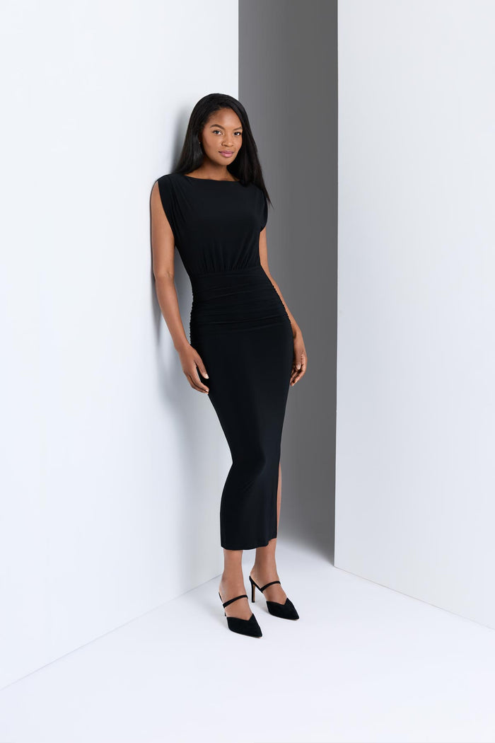 Cora solid shaping dress in Black