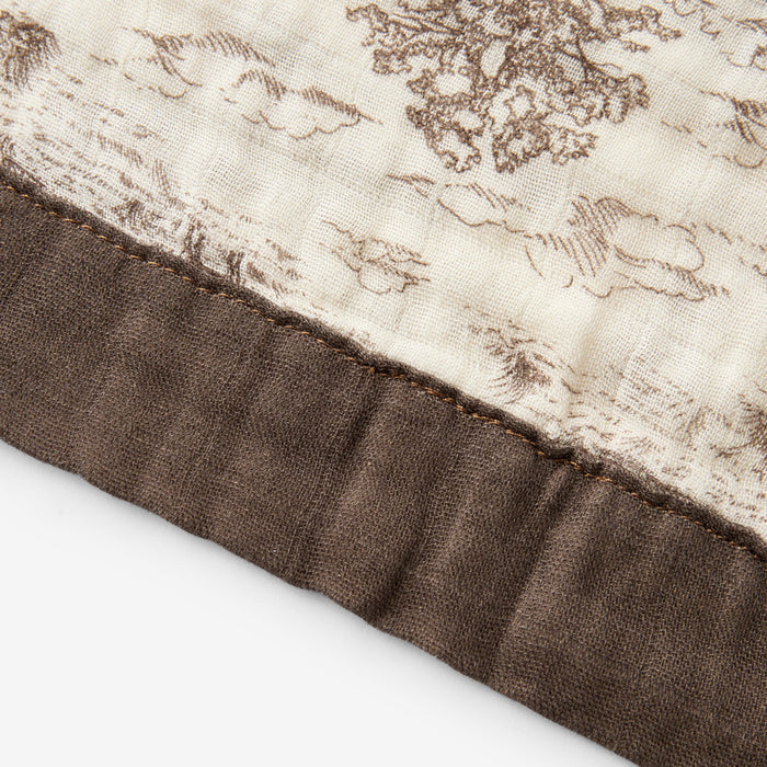 Country Toile Bamboo Mini Lovey - Babies in Bloom