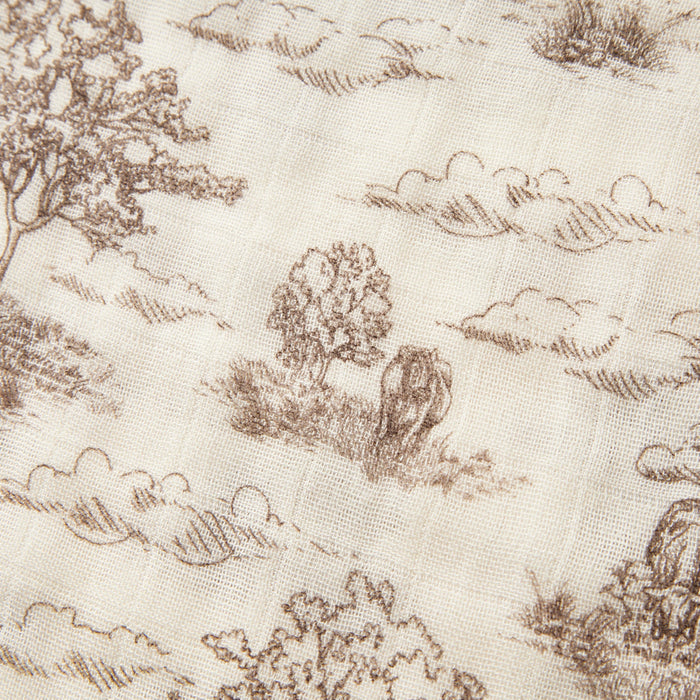 Country Toile Bamboo Mini Lovey - Babies in Bloom