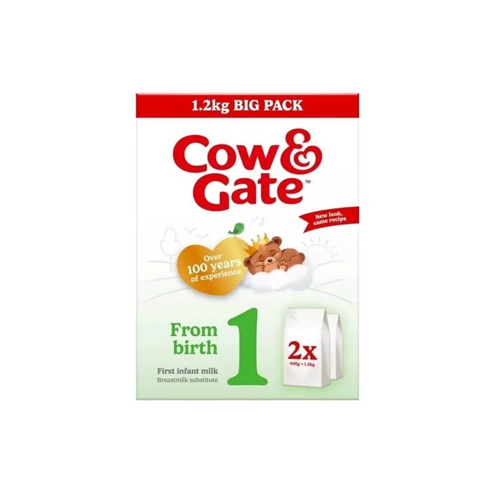 Cow & Gate 1 First Infant Milk Formula from Birth 1.2kg (2x600g) - ebebek