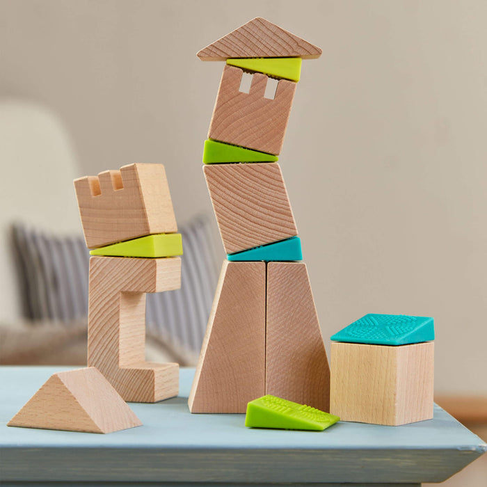 Crooked Towers Wooden Blocks - Babies in Bloom