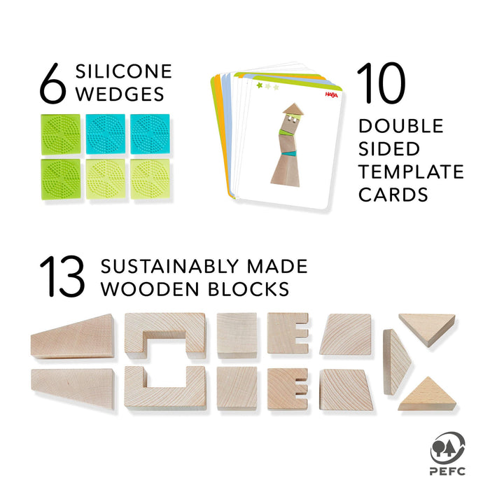 Crooked Towers Wooden Blocks - Babies in Bloom
