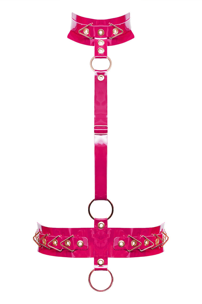 Crush Fuchsia halter belt by Secret Room