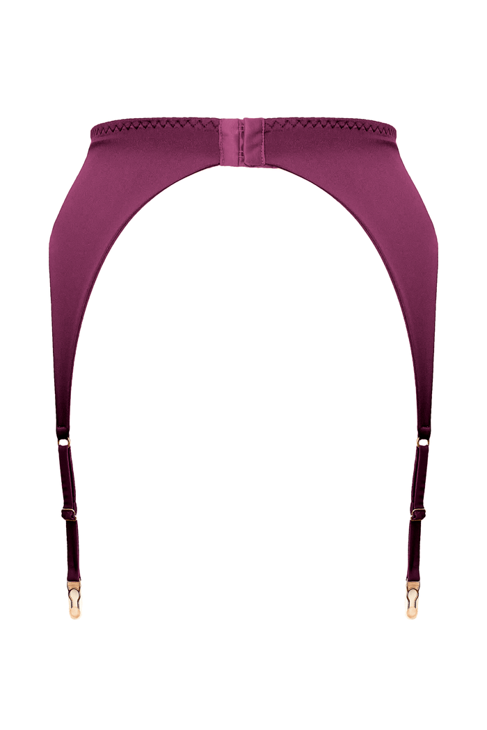 Cymothoe Plum garter belt - yesUndress