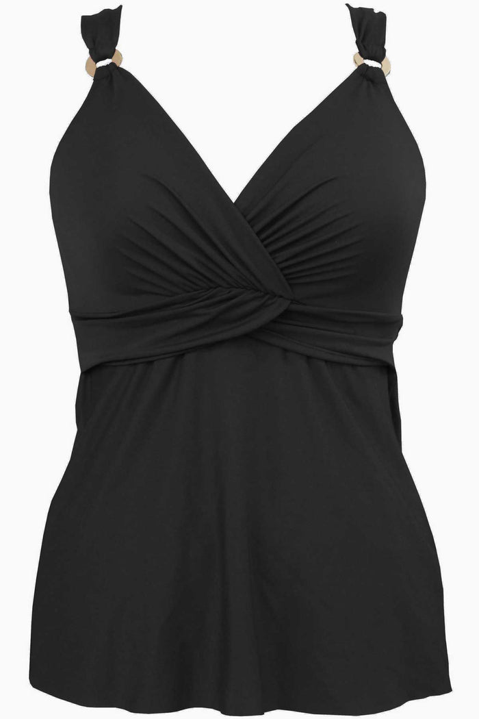D-DDD Cup Plunge Tankini Top