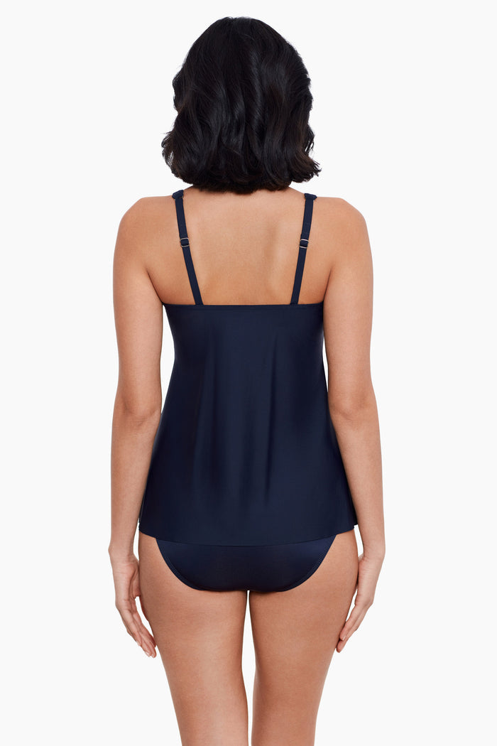 D-DDD Cups Surplice Tankini Top