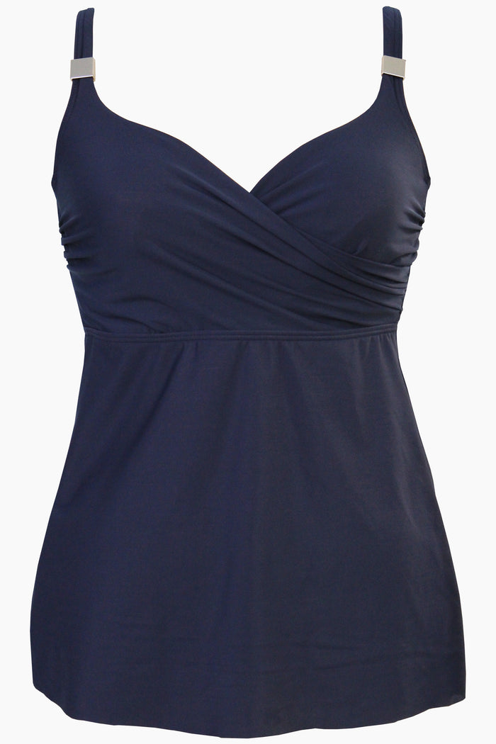 D-DDD Cups Surplice Tankini Top