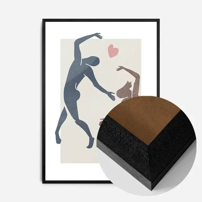 21x30cm | 8¼ x 11¾in / Black Wood Frame