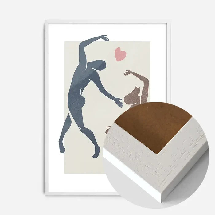 21x30cm | 8¼ x 11¾in / White Wood Frame