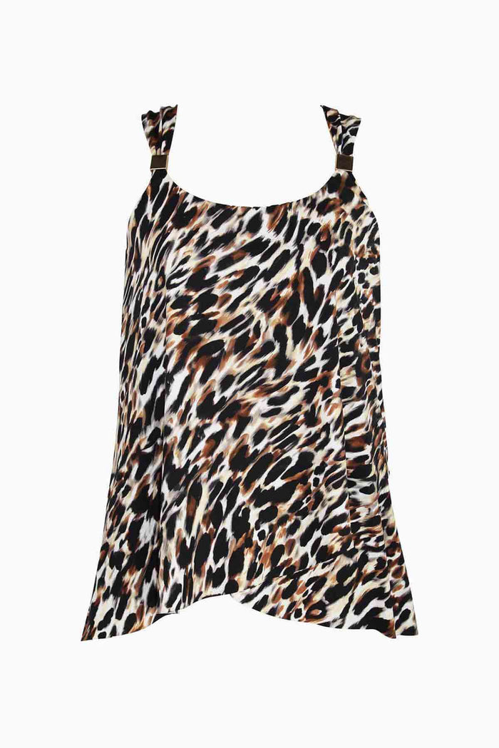 Dazzle Tankini Top in Fur Realz