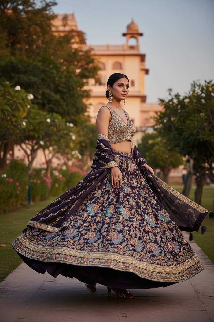 Walking Pose with Dupatta