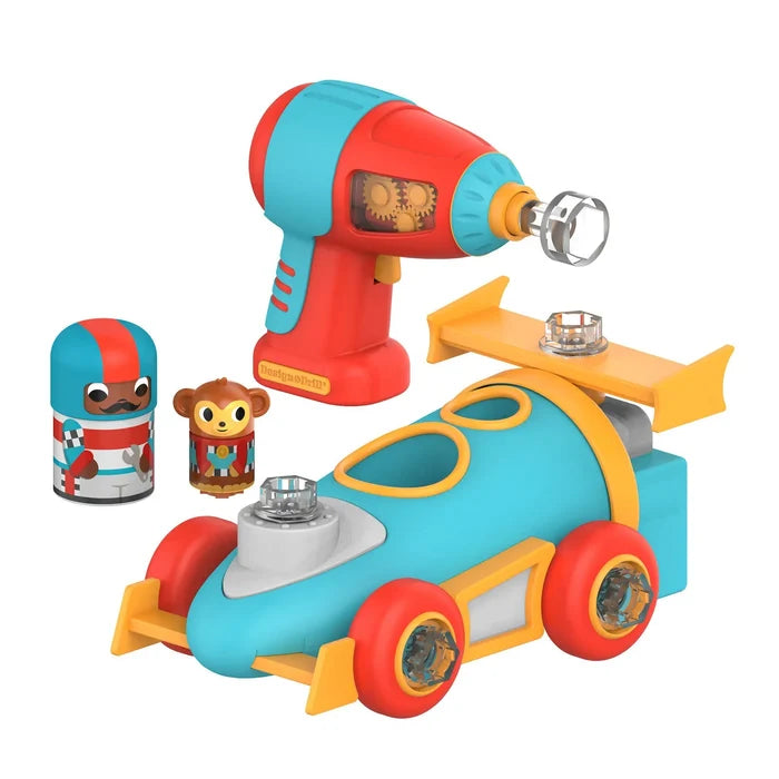 Design & Drill Bolt Buddies Police Rescue Race Car - ebebek - Black Friday