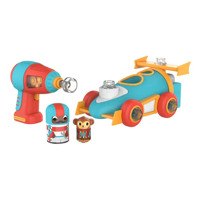 Design & Drill Bolt Buddies Police Rescue Race Car - ebebek - Black Friday