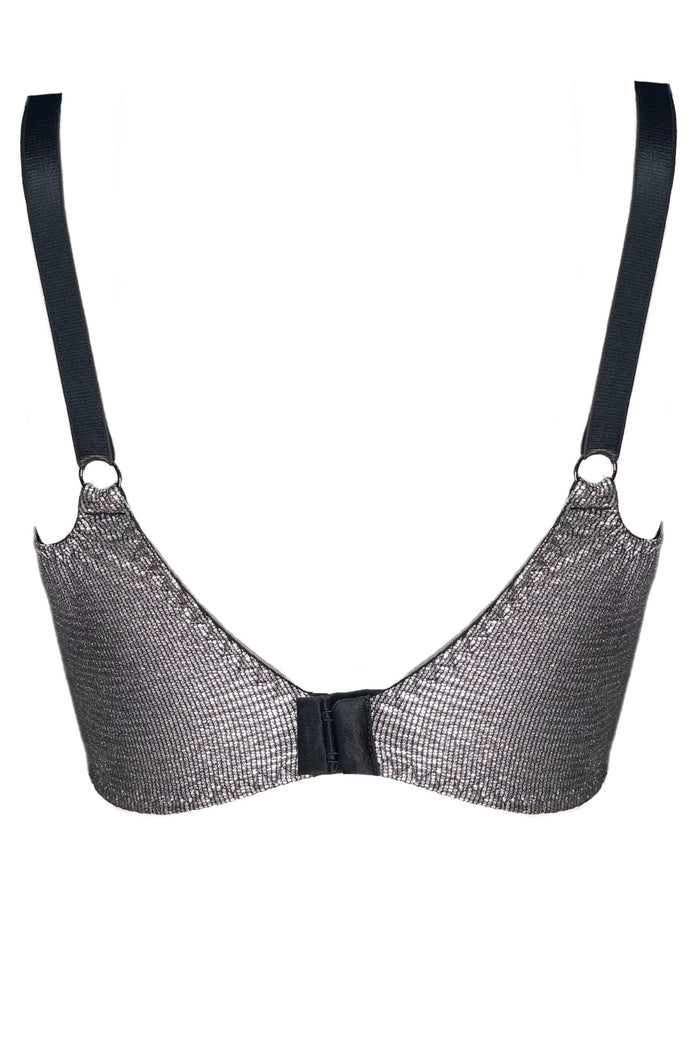 Dita Silver bustier - yesUndress