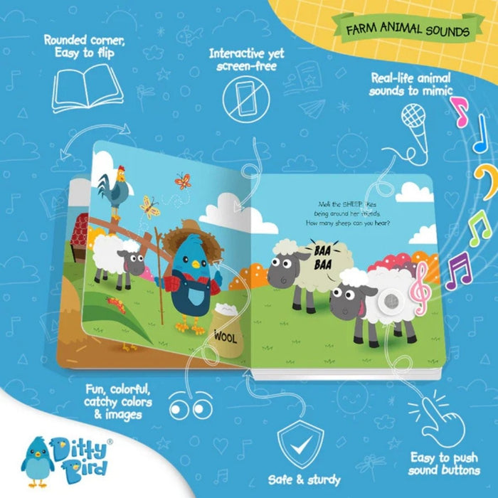 Ditty Bird Farm Animal Sounds Book - ebebek - Black Friday