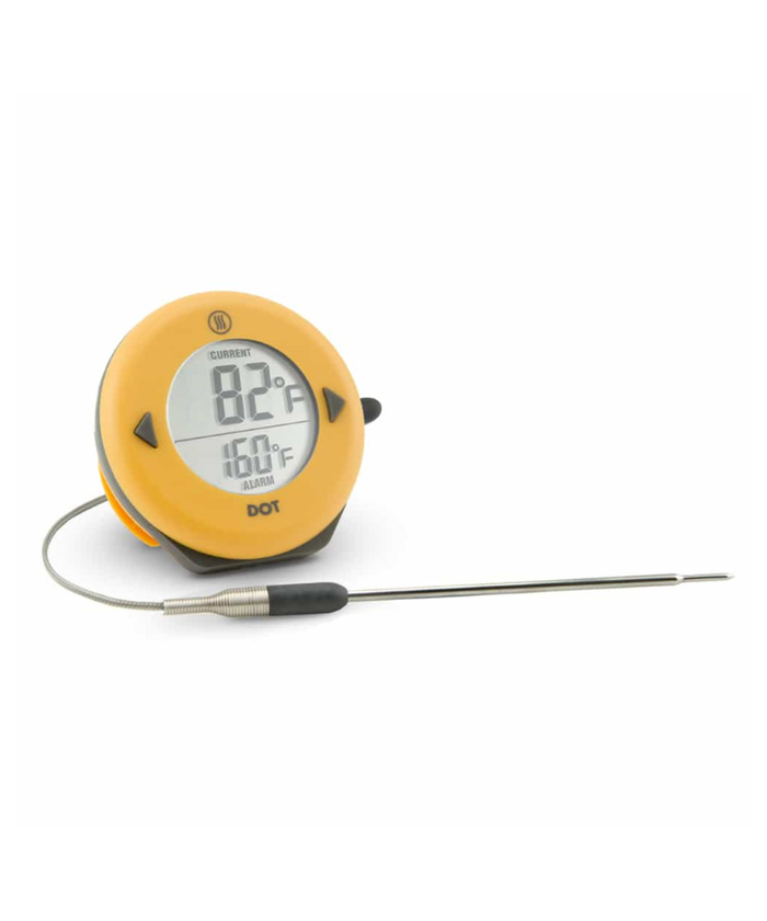 DOT Simple Alarm Thermometer, Yellow