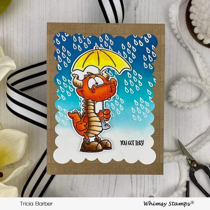 Dragon Water Fun Clear Stamps - Whimsy Stamps