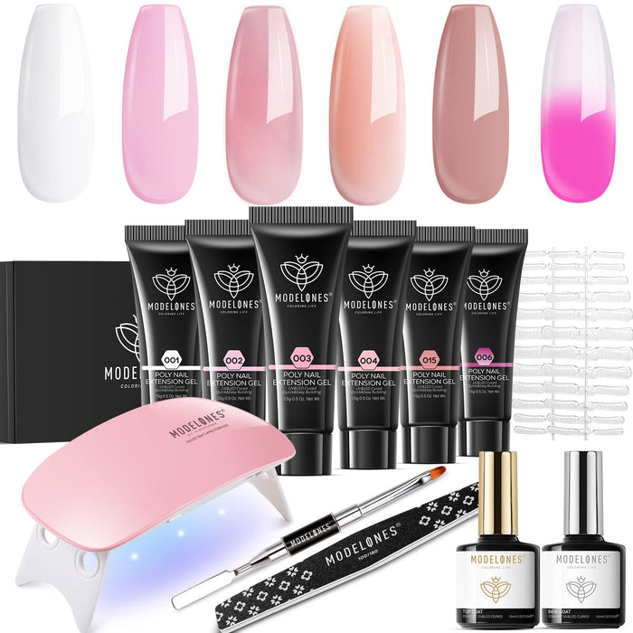 Dry Rose Poly Nail Gel Kit MODELONES #